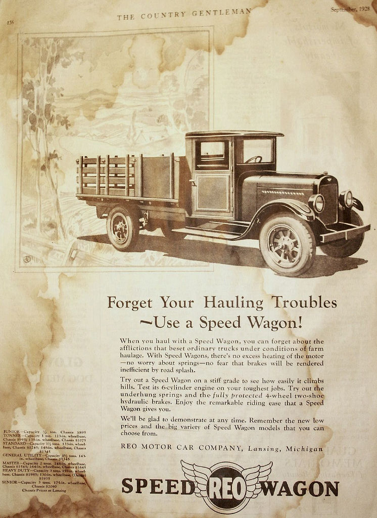 1928 REO Auto Advertising